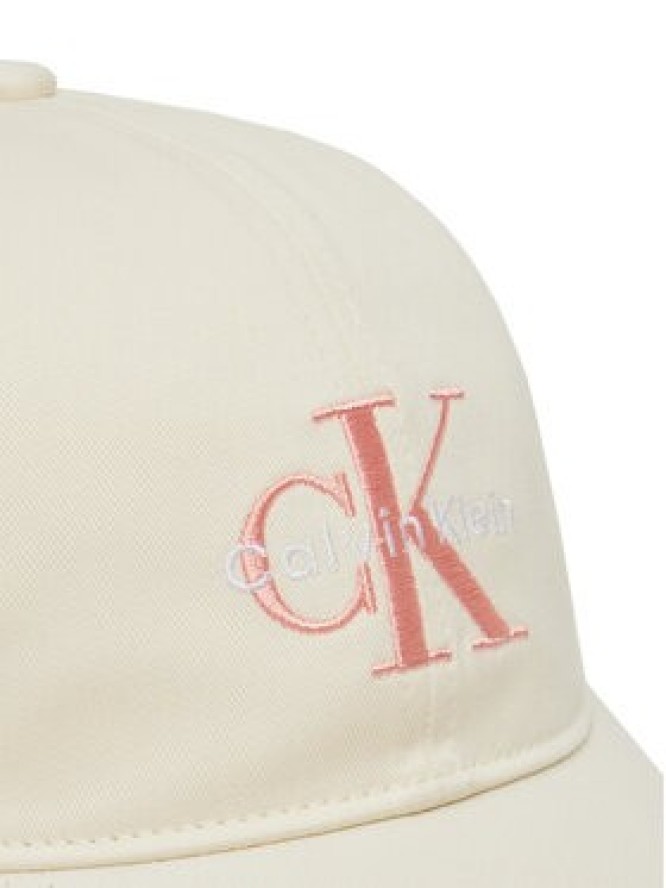 Calvin Klein Jeans Czapka z daszkiem Monologo LV04K5026G Żółty