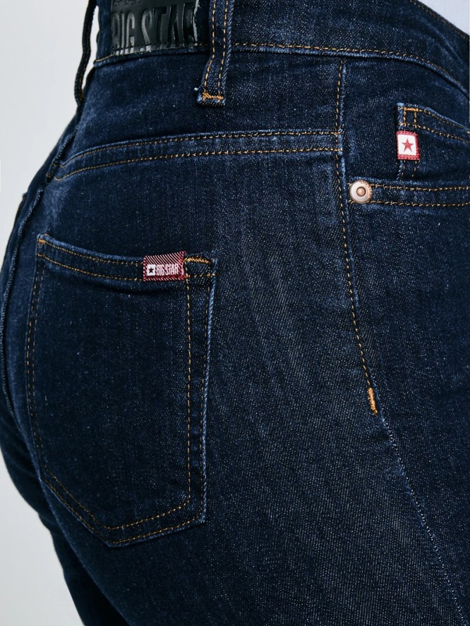 Jeansy damskie z wysokim stanem granatowe Katrina High Waist 720