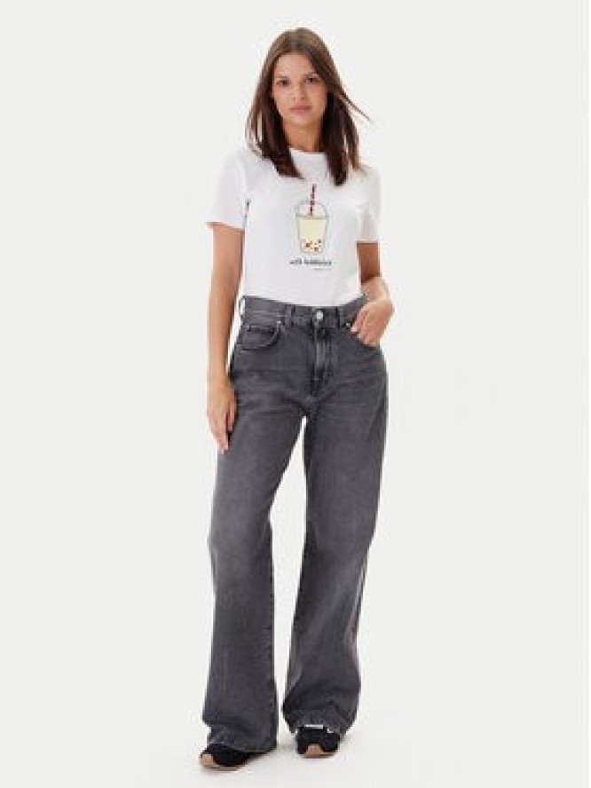 ONLY T-Shirt Fun Life 15349901 Biały Regular Fit