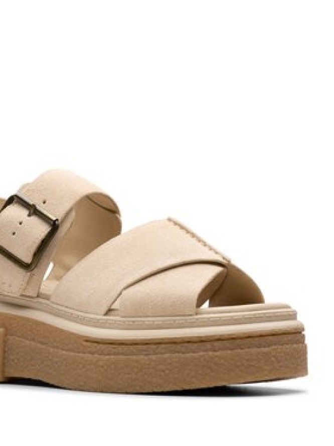 Clarks Sandały Evamar Wish 26181202 Beżowy