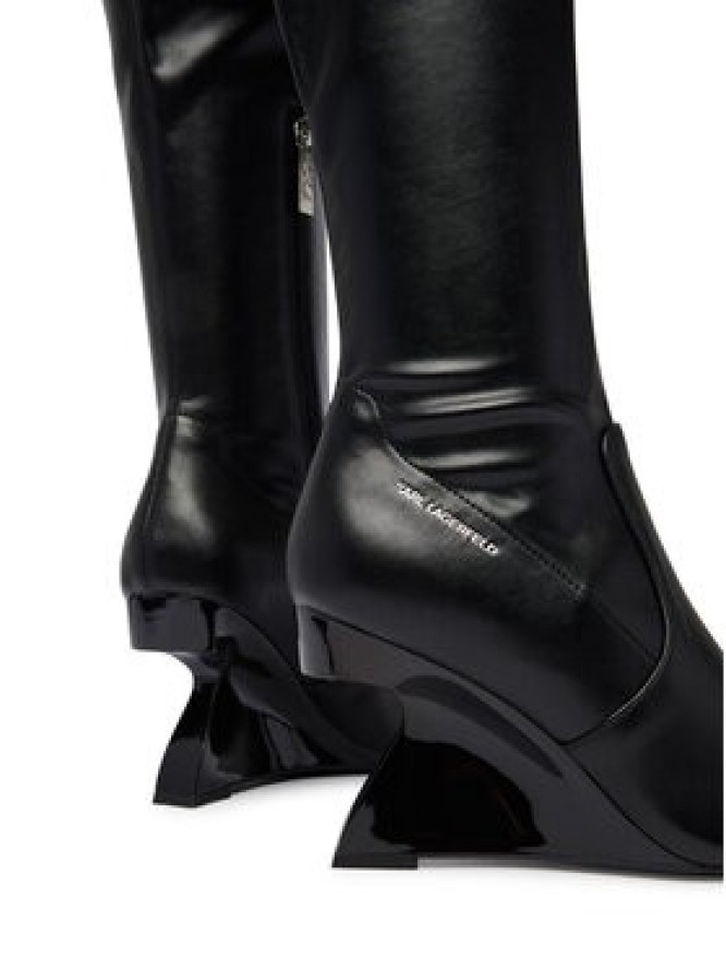 KARL LAGERFELD Kozaki Waverly KL34690 Czarny