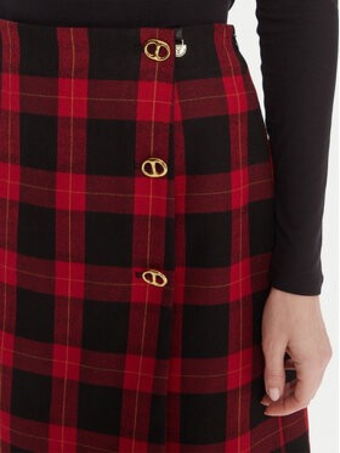 LOLA CASADEMUNT Spódnica mini LF2508003 Czerwony Regular Fit