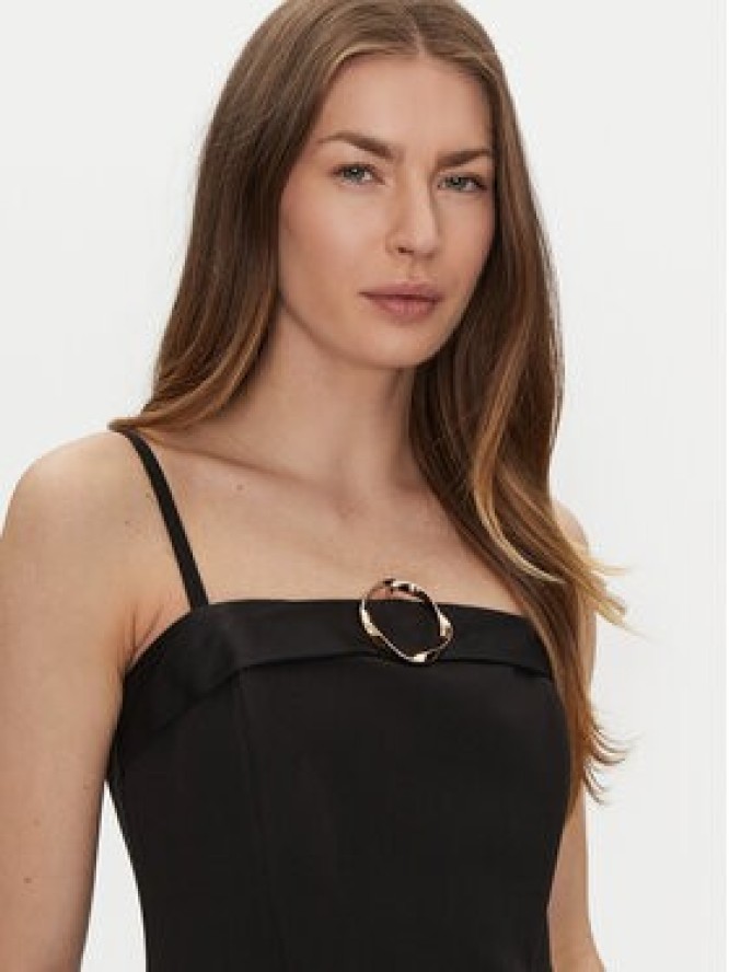 Rinascimento Sukienka koktajlowa CFC0122399003 Czarny Regular Fit