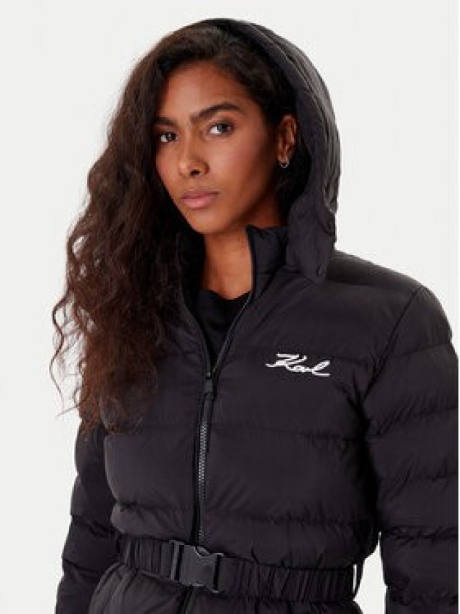 KARL LAGERFELD Kurtka zimowa A1W15047 Czarny Slim Fit