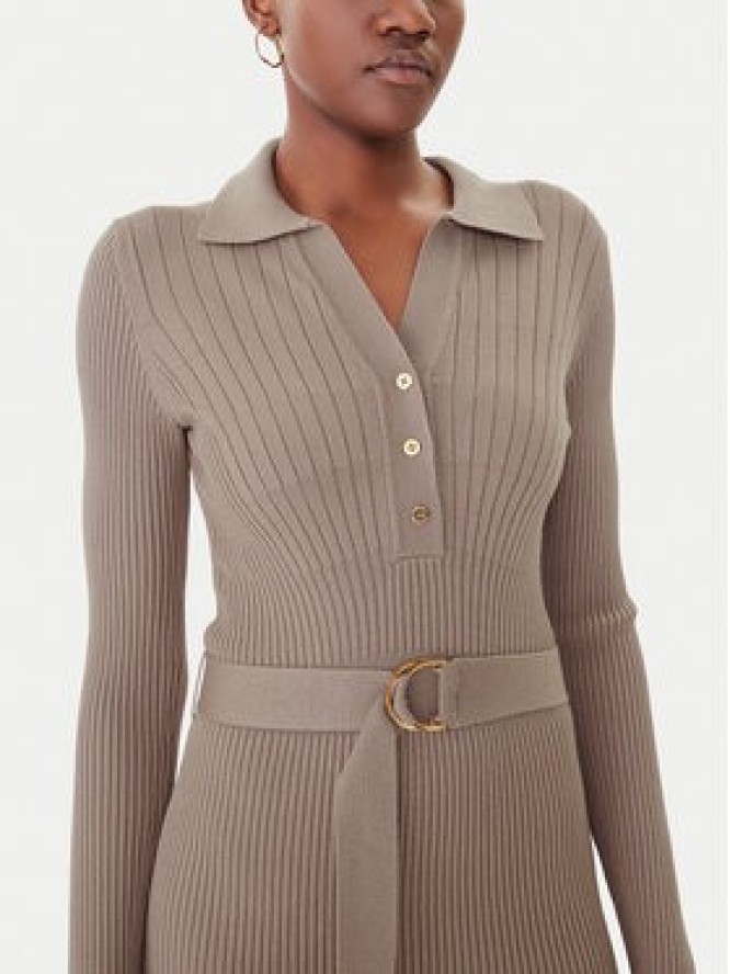 Marciano Guess Sukienka dzianinowa 5BGK07 5891Z Beżowy Slim Fit