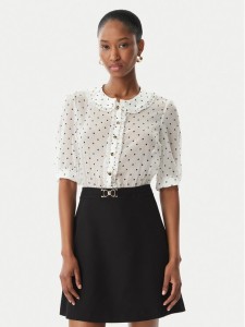 Artigli Sukienka koktajlowa ACAB004725 Biały Regular Fit