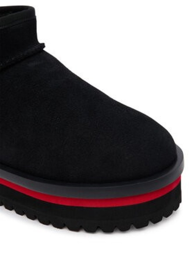 Tommy Jeans Śniegowce Tjw Flatform Snow Boot Suede EN0EN02841 Czarny