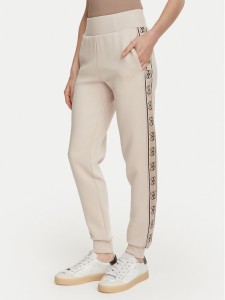 Guess Spodnie dresowe V2YB15 KB3P2 Beżowy Regular Fit