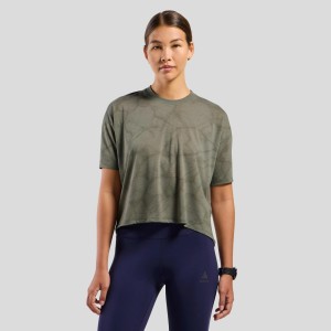 Koszulka damska Odlo ACTIVE 365 NATURAL BLEND PRINT T-shirt
