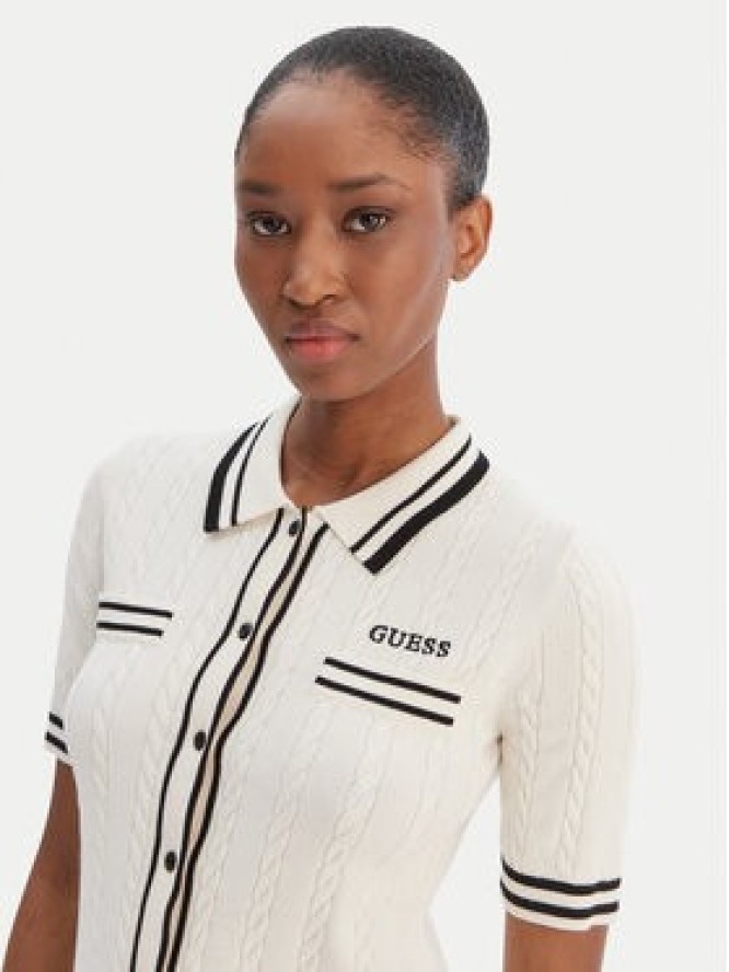 Guess Kardigan V6RR02 Z4652 Écru Regular Fit