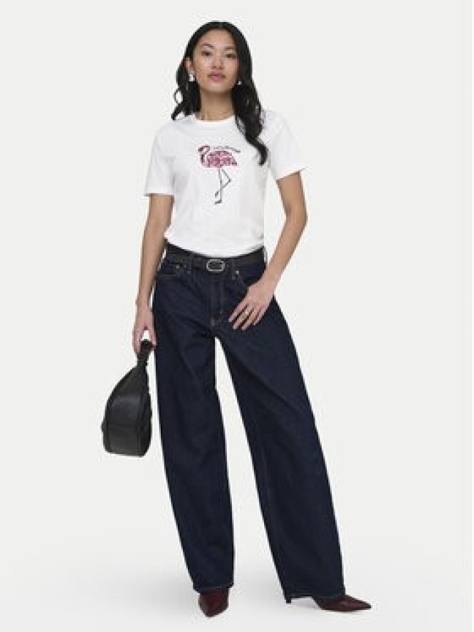 ONLY T-Shirt Kita 15367568 Biały Regular Fit