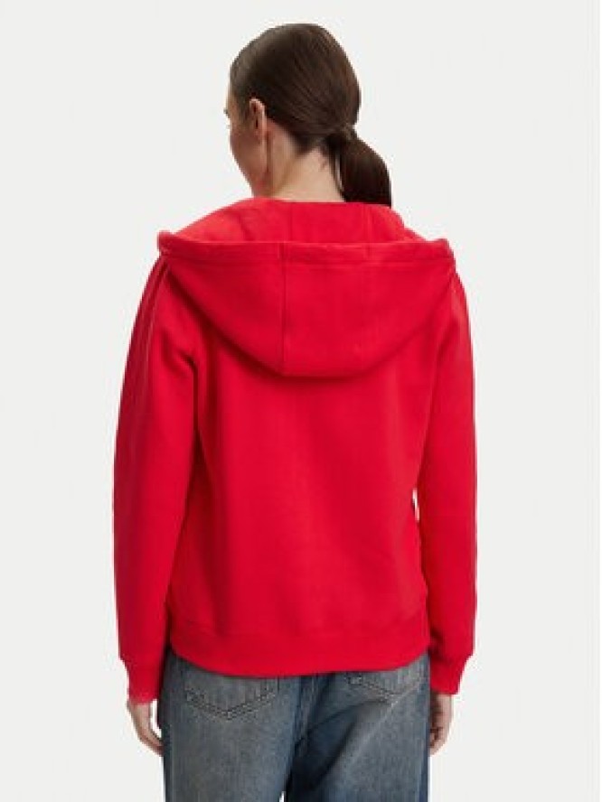 Tommy Jeans Bluza DW0DW19729 Czerwony Regular Fit