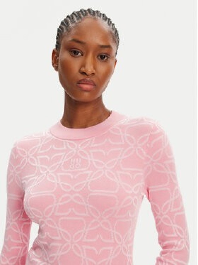 HUGO Sweter Satero 50542604 Czarny Slim Fit