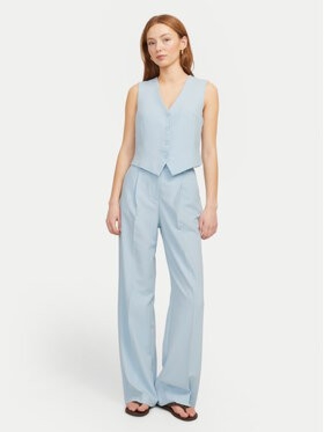 JJXX Spodnie materiałowe Ellis 12248958 Błękitny Wide Leg