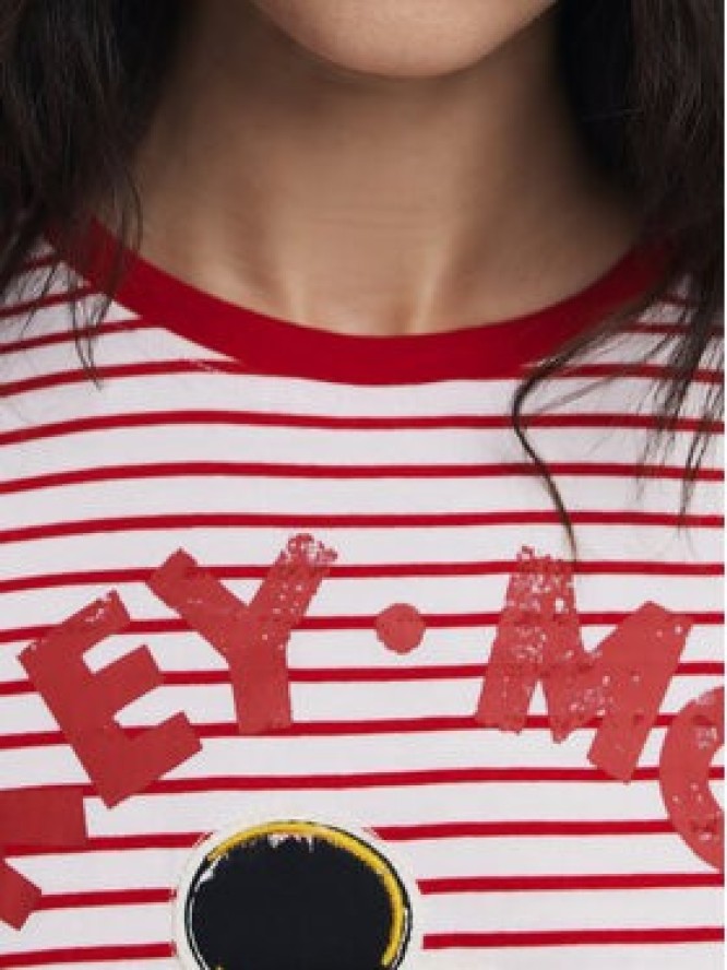 Desigual T-Shirt Mickey 25SWTKAI Czerwony Regular Fit