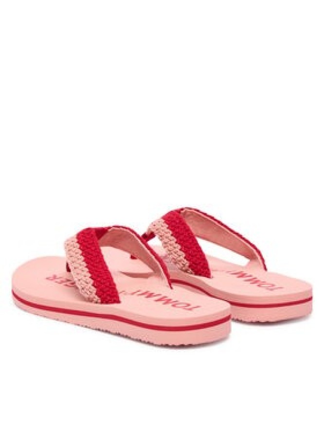 Tommy Hilfiger Japonki CROCHET SUMMER SANDA FW0FW09417 Różowy