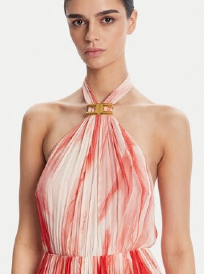 Elisabetta Franchi Sukienka letnia ABR4752E2 CP9 Czerwony Regular Fit