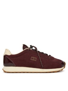 Tommy Jeans Sneakersy Tjw Retro Archive Runner Suede EN0EN03125 Bordowy