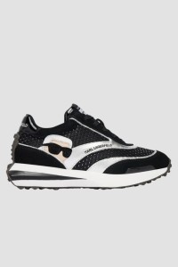 KARL LAGERFELD Czarne damskie sneakersy z cyrkoniami ZONE NFT GEMSTONE, Rozmiar 36