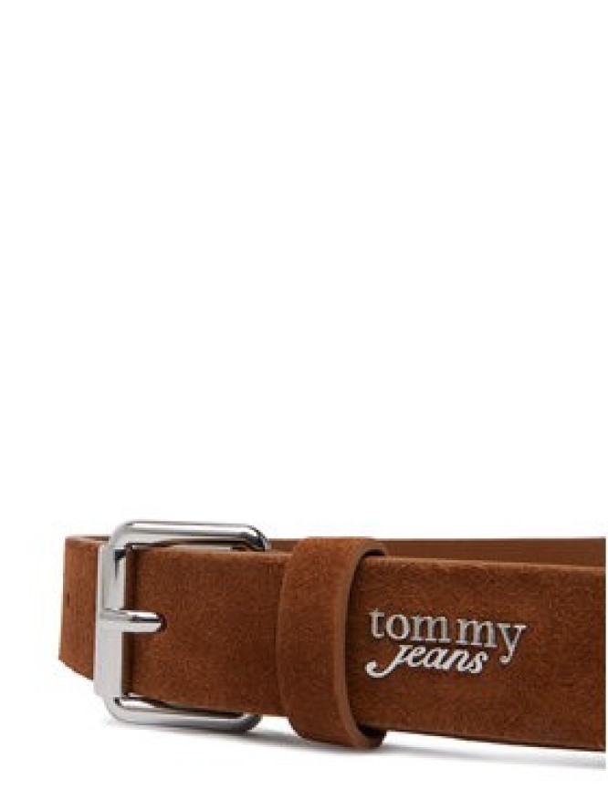 Tommy Jeans Pasek Damski Tjw Script Seude 3.0 AW0AW18503 Brązowy