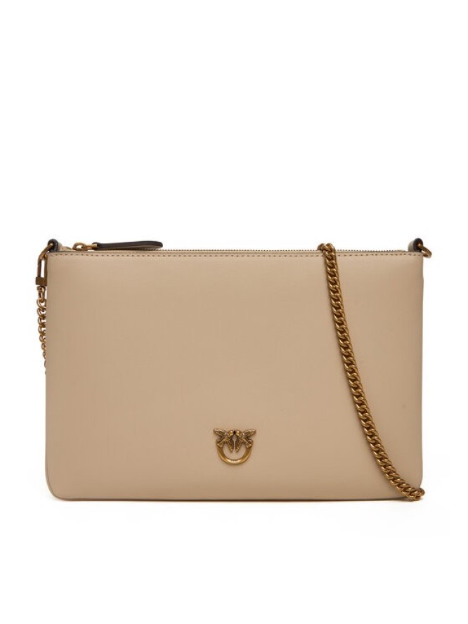 PINKO Torebka Flat Classic AI 25-26 PCPL 100455 A0F1 Beżowy