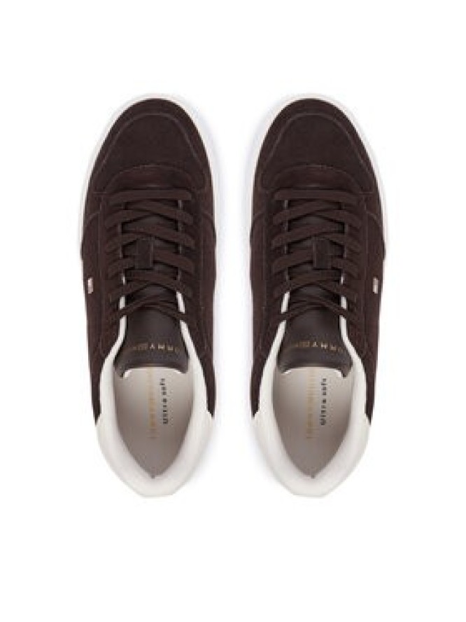 Tommy Hilfiger Sneakersy Icon Court Light Leather FW0FW09593 Beżowy