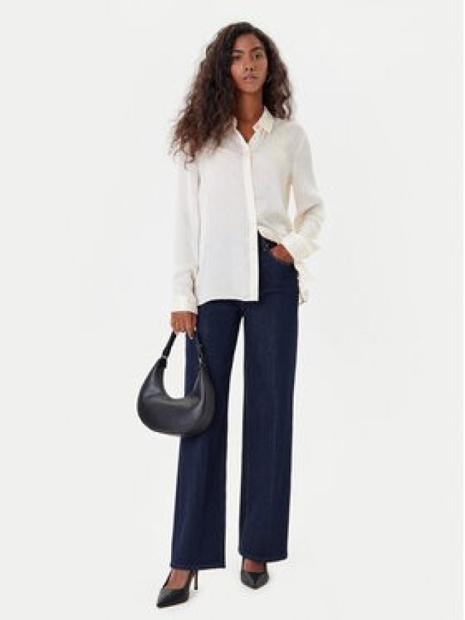 Guess Koszula W5YH1A WHCR2 Écru Regular Fit