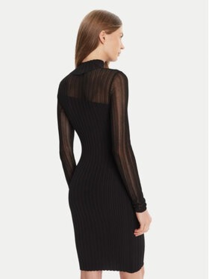 HUGO Sukienka dzianinowa Siclaminy 50542664 Czarny Slim Fit