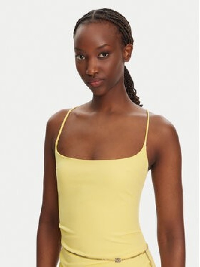 HUGO Sukienka koktajlowa 50536465 Żółty Slim Fit