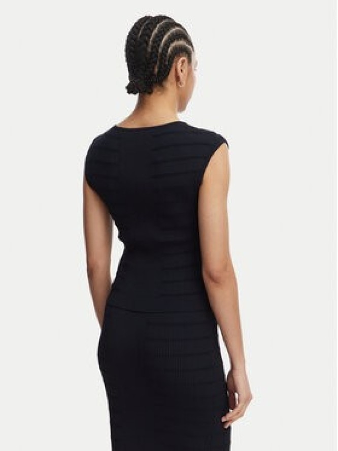 Guess Bluzka W5YR12 Z0130 Granatowy Regular Fit