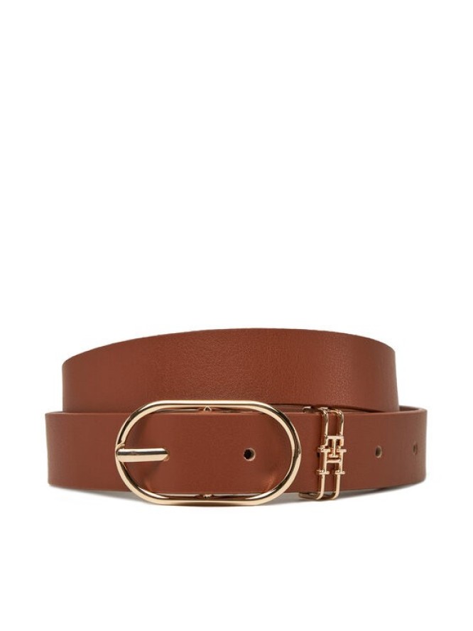 Tommy Hilfiger Pasek Damski Feminine 2.5 AW0AW17494 Brązowy