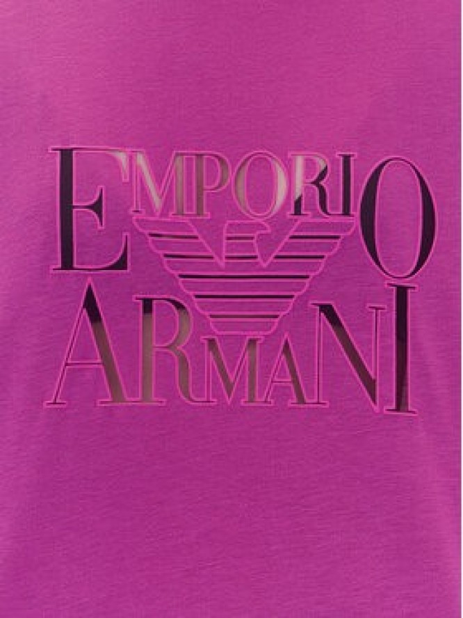 Emporio Armani T-Shirt EW000616 AF12187 UA227 Różowy Loose Fit