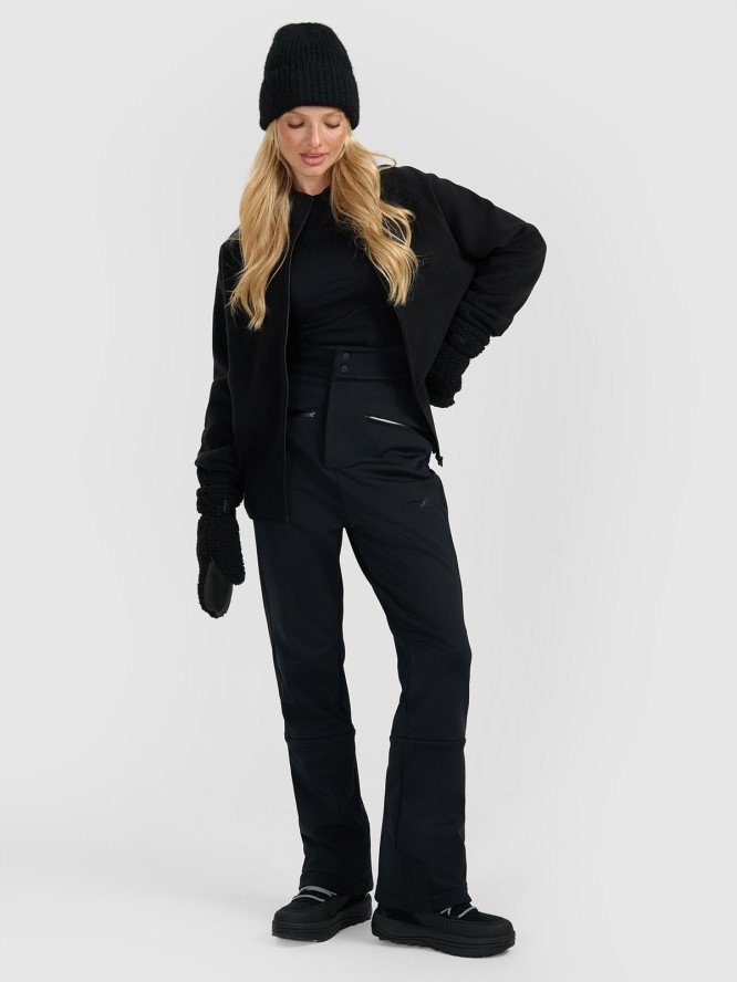 4F Polar ze stójką oversize damski - czarny XL