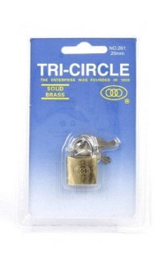 Kłódka Rematiptop Tri-Circle 20 mm z 3 kluczami