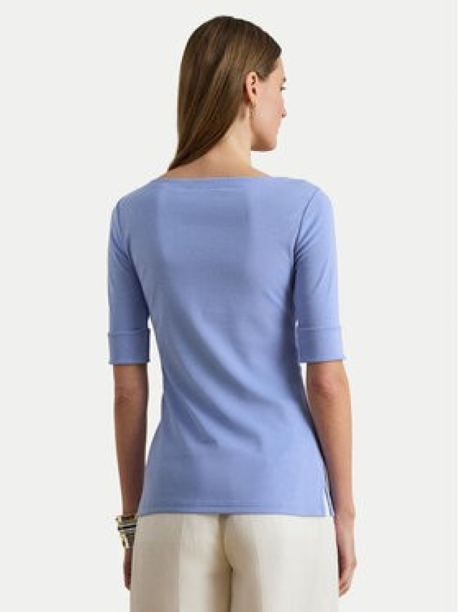 LAUREN RALPH LAUREN Bluzka 200654963199 Błękitny Slim Fit