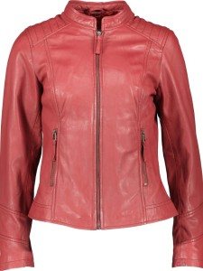 7eleven Skórzana kurtka "Soni" w kolorze czerwonym rozmiar: 48