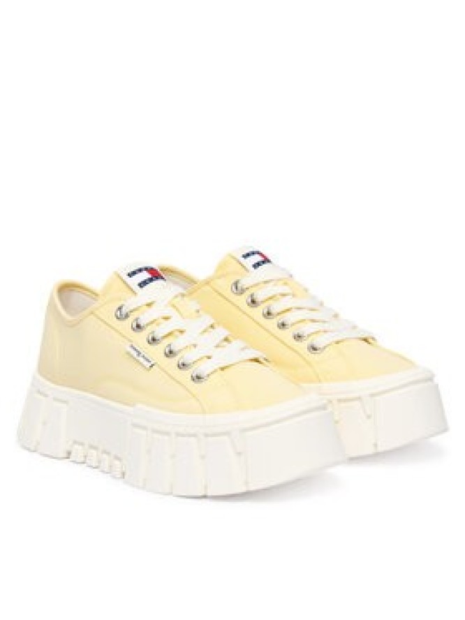 Tommy Jeans Sneakersy Tj Platform Sneaker EN0EN03098 Żółty jasny