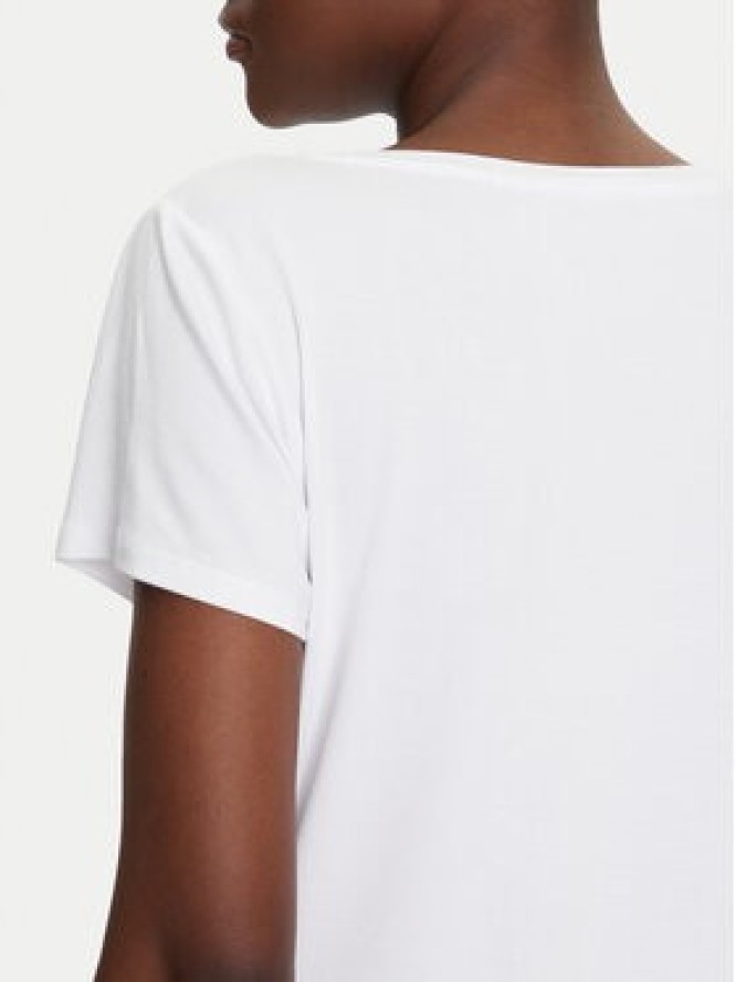 Liu Jo Beachwear T-Shirt VA5156 JS360 Biały Regular Fit