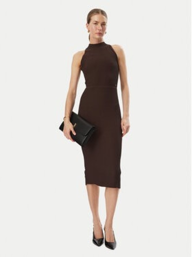 Guess Sukienka codzienna W6BK88 Z1920 Brązowy Slim Fit