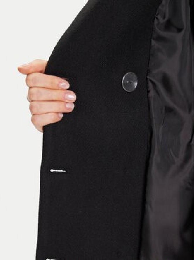 Rinascimento Płaszcz wełniany CFC0126118003 Czarny Regular Fit