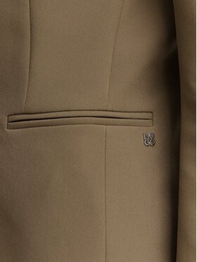 HUGO Marynarka Agonia-1 50539976 Brązowy jasny Slim Fit