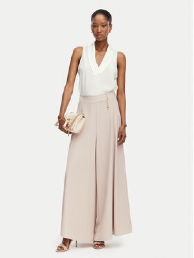 Rinascimento Spodnie palazzo CFC0020285002 Beżowy Wide Leg