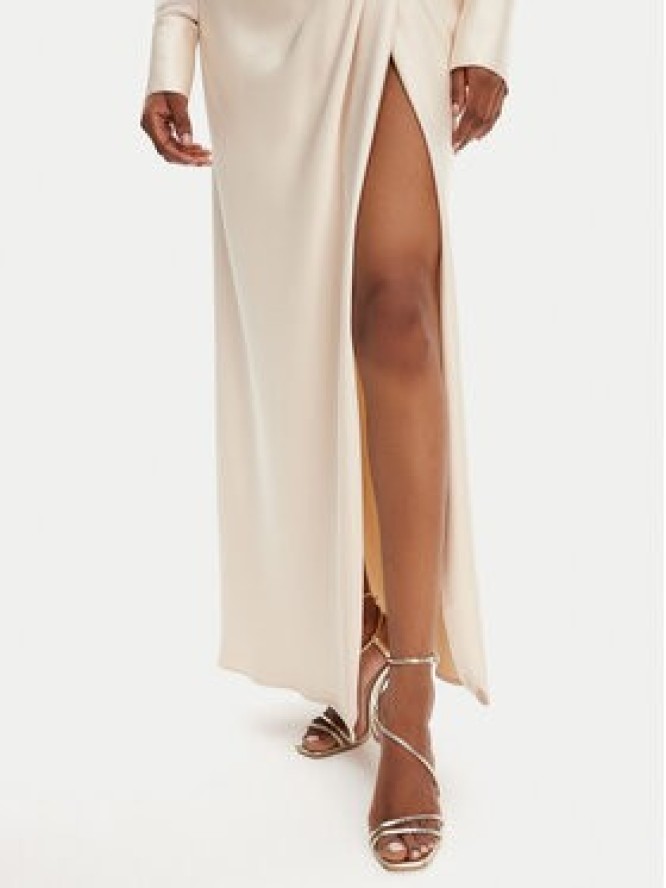 Babylon Sukienka koszulowa ED0734 Beżowy Regular Fit