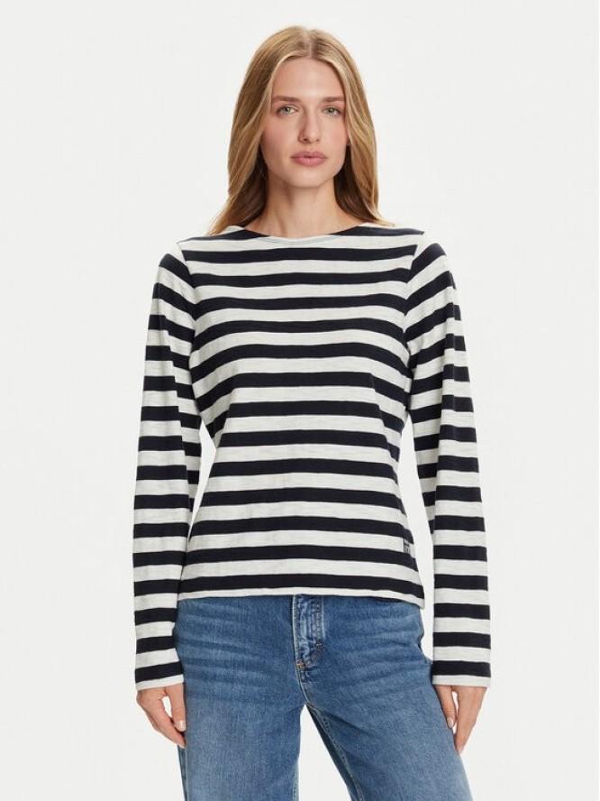 Marc O'Polo Bluzka 508 3014 52145 Granatowy Relaxed Fit