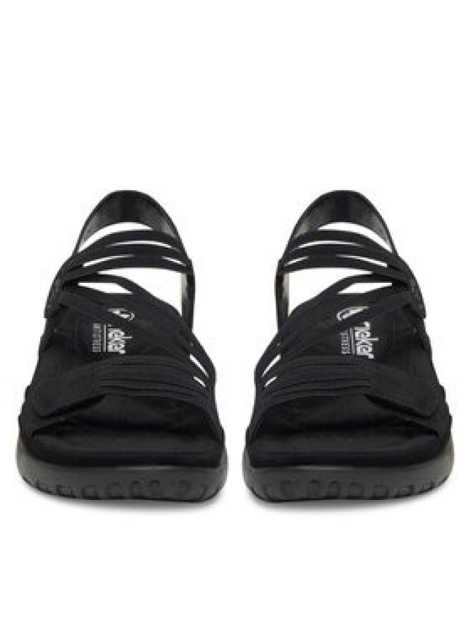 Rieker Sandały 64870-02 Czarny