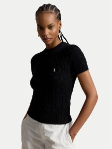 Polo Ralph Lauren Sweter 211971873506 Czarny Slim Fit