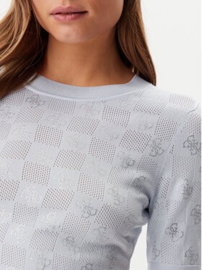 Guess Sweter W5GR20 Z3D60 Niebieski Regular Fit