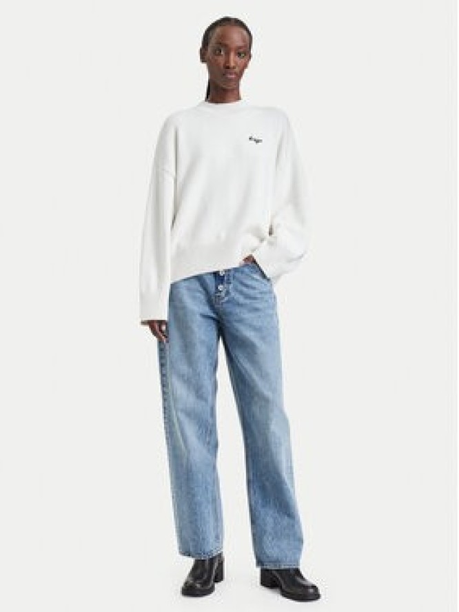 HUGO Sweter Shenny_B 50569622 Kremowy Oversize
