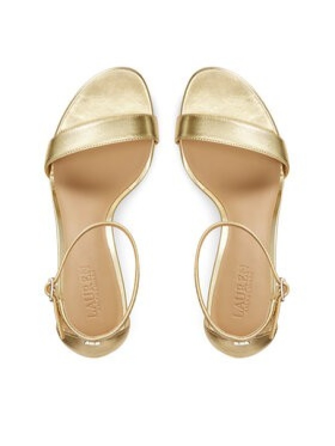 LAUREN RALPH LAUREN Sandały Allie Mid 802978207002 Złoty