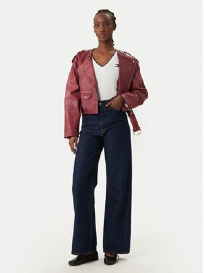 Tommy Jeans T-Shirt DW0DW22275 Biały Slim Fit